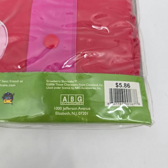 Vintage Y2K 2006 Strawberry Shortcake Rain Slicker – Kids Size M/L – NWT - Picture 4 of 5